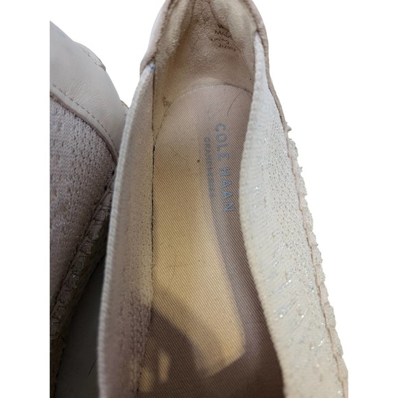 Cole Haan 8 Cloudfeel Pale Pink Stitched Stretch Espadrille Flat Comfort - Picture 6 of 6